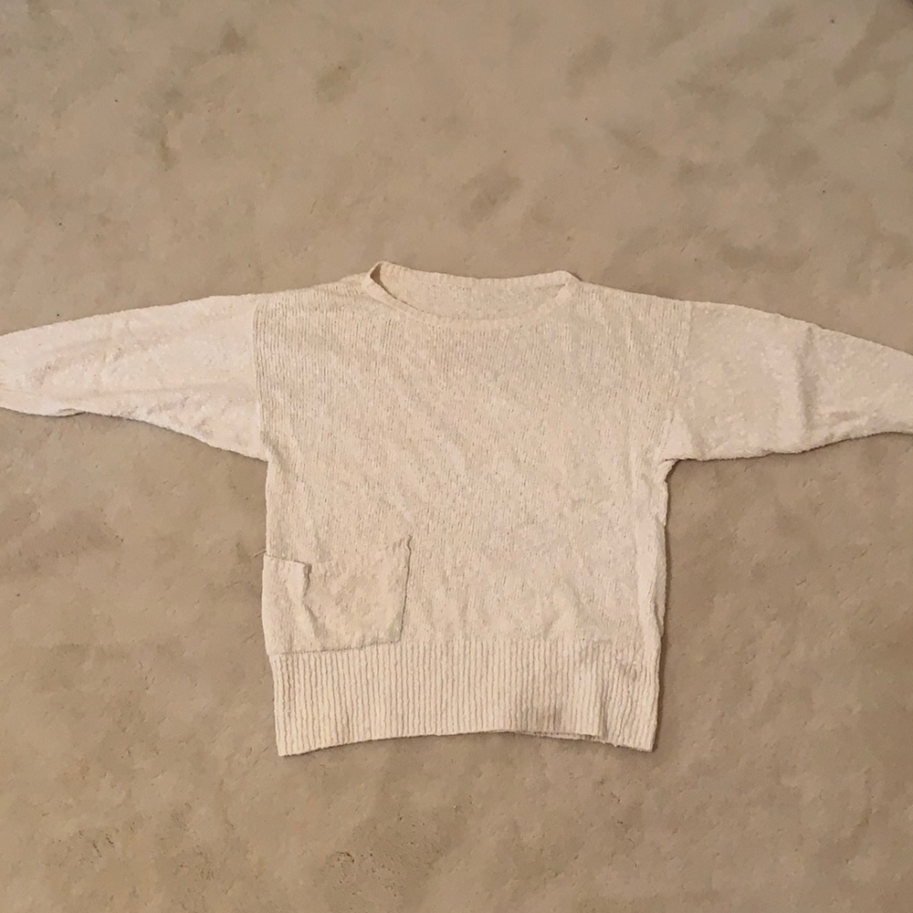 French Creek Sheep and Wool 3/4 sleeve sweater